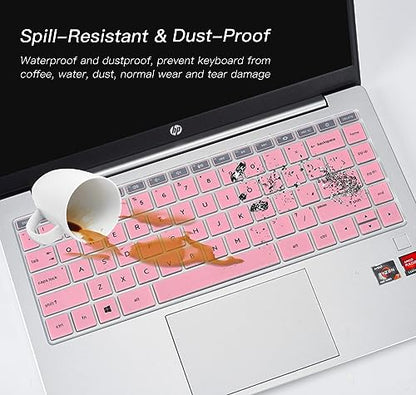 CaseBuy Keyboard Cover for HP 14 Laptop 14t-ep000 14-ep0299nr 14-ep0199nr ep0097nr 14-em0499nr 14-em0047nr 14-ek0033dx, HP Envy x360 2-in-1 14" 14t-es000 14-es1023dx 14-es0013dx es0033dx Protector