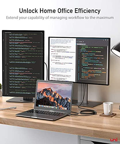 uni USB C to HDMI Cable 3ft 4K@60Hz, ONE-Way MacBook Pro Type-C to TV HDMI | USB Type-C to HDMI, Braided Cable, Thunderbolt 3/4, MacBook Air, iPhone 17 Pro/Max, Samsung S24, Chromebook - size: 3FT