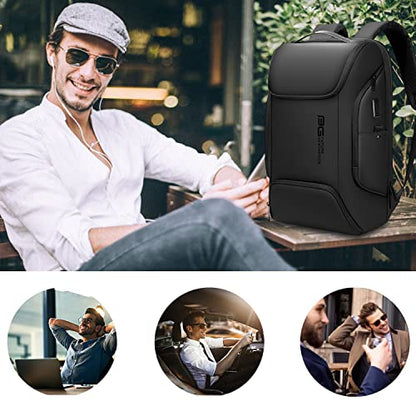 BANGE Business Laptop Smart backpack Can Hold 15.6 Inch Laptop Commute Backpack Carry on bag for men and women (Black) - color: Black