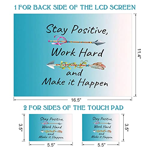 DINKY Laptop Skin Sticker Decal, 16" 16.5” 17” 17.3 inch Laptop Universal Reusable Vinyl Skin Stickers Art Cover Decal Notebook PC Personalized Protector (Inspiration Quote) - color: Inspiration Letters