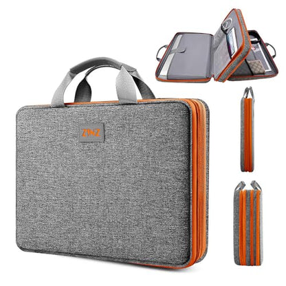 ZINZ Expandable Laptop Case 15.6 Inch Sleeve, Protective Carrying Case Compatible with MacBook Neo 16", MacBook Pro 16"/15.4", Dell XPS 16" and Most 15" 15.6" 16" Notebook，G01OG01 - color: G01og01, size: 15-16"