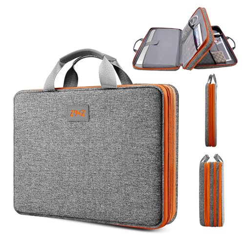 ZINZ Expandable Laptop Case 15.6 Inch Sleeve, Protective Carrying Case Compatible with MacBook Neo 16", MacBook Pro 16"/15.4", Dell XPS 16" and Most 15" 15.6" 16" Notebook，G01OG01 - color: G01og01, size: 15-16"