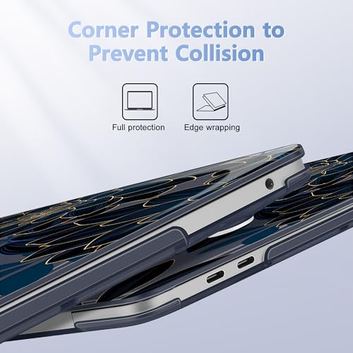 May Chen for MacBook Pro 13 inch Case 2022 2021 2020 Release A2338 M2 M1 A2289 A2251, Plastic Crystal Hard Shell Case Cover for MacBook Pro 13 inch Touch Bar Fits Touch ID, Luxury Dahlia - color: Luxury Dahlia