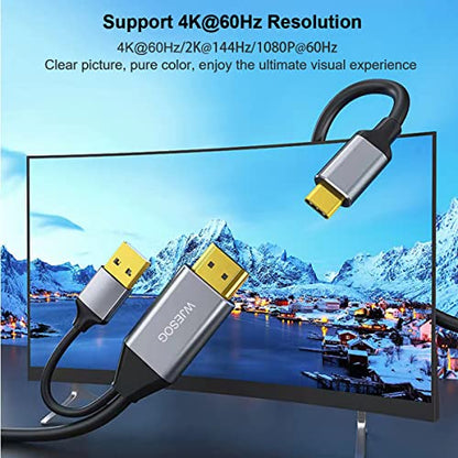 HDMI to USB C Adapter Cable 6.6ft 4K@60Hz with USB Power Adapter,HDMI Male to Type C Male Converter Support Touch for New MacBook Pro,Mac Air,Nreal Air VR - style: HDMI to UUSB C