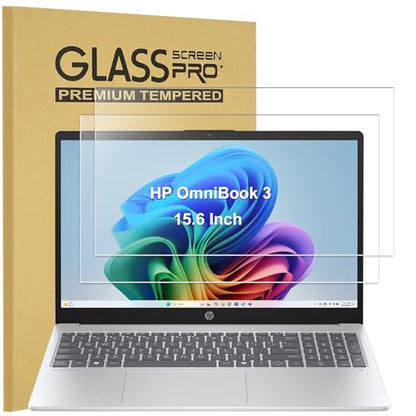 KEANBOLL 2 Pack HP Laptop 15.6" Tempered Glass Screen Protector for HP 250/255 G10丨HP OmniBook 3 15.6丨 HP Victus 15.6丨HP Pavilion 15.6 丨HP OMEN 15.6-Inch Laptops -Ultra Clear Anti Scratch Bubble Free