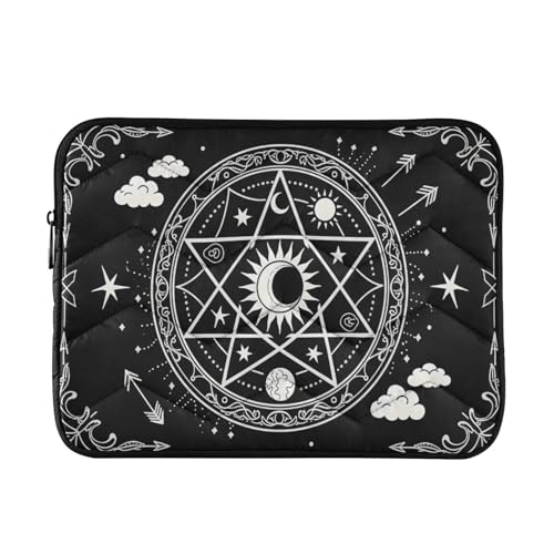 Mystic Array Black 15-16 Inch Quilted Laptop Sleeve Case Soft Notebook Protector Bag Computer Carrying Case - color: Mystic Array Black, size: Large