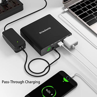 AC Outlet Portable Laptop Charger (TSA-Approved) 27000mAh 130W Travel Laptop Power Bank & External Battery Pack for MacBook, Laptop, CPAP, Projector and More