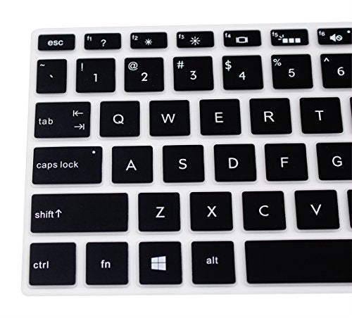 Silicone Keyboard Cover Skin Compatible for 15.6" HP Pavilion x360 15-br075nr, Pavilion 15-cc 15-cb Series 15-cc010nr 15-cb010nr, HP Envy x360 15m-bp 15m-bq Series, HP Envy 17.3" 17m-ae011dx (Black) - color: Black