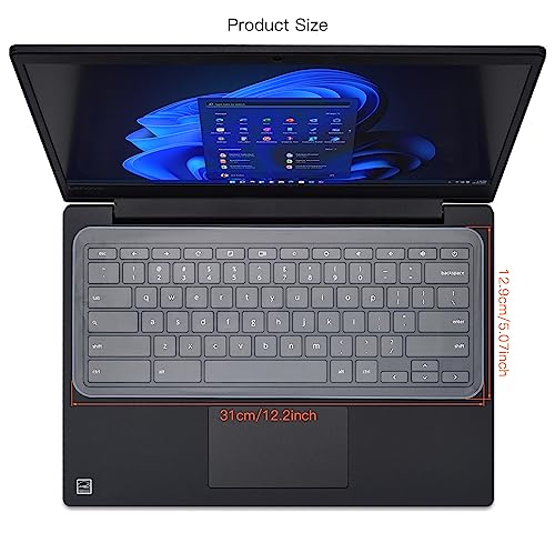 Universal 13" 14" Laptop Keyboard Cover Skin Protector for 13-14 Inch Laptop Notebook Ultra Thin Dell HP Lenovo Acer ASUS MacBook Waterproof Dustproof Keyboard Cover Protector, Clear (12.2" x 5.07") - size: 13"-14"