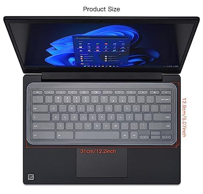Universal 13" 14" Laptop Keyboard Cover Skin Protector for 13-14 Inch Laptop Notebook Ultra Thin Dell HP Lenovo Acer ASUS MacBook Waterproof Dustproof Keyboard Cover Protector, Clear (12.2" x 5.07") - size: 13"-14"