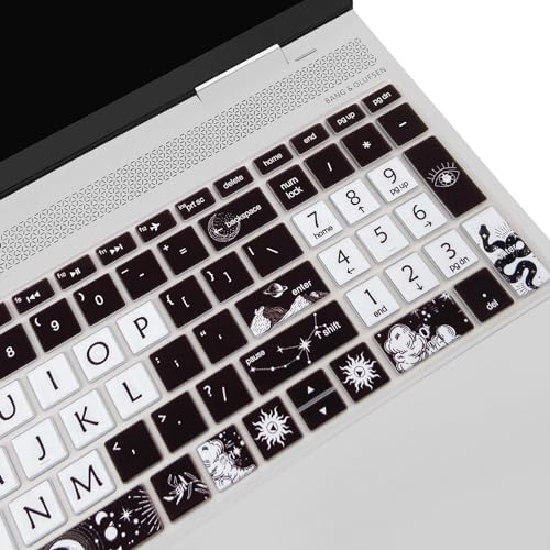 Cute Keyboard Cover for 15.6’’ HP Laptop 15-dw 15-dy 15-ef 15-da/db/bs 15-dy5033dx 15-dw0083wm 15-ef2126wm 15-da0014dx, Envy x360 15m-dr/ds 17-bs/bw, Pavilion 15-cs/cc, Sun and Moon - color: Sun and Moon