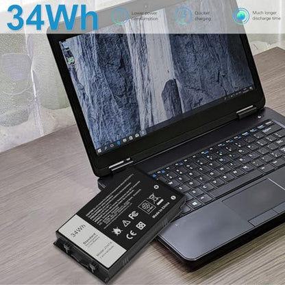 34Wh J7HTX Laptop Battery Replacement for Dell Latitude 7202 7212 7220 Rugged Extreme Tablet T03H T03H002 T03H T03H003 Series 02JT7D 2JT7D J82G5 FH8RW 0FH8RW DRPTJ VW5Y4 451-BBOR 451-BCCO 7XNTR - size: 4.09x2.48x0.59inch J7HTX