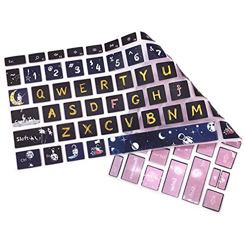 Silicone Keyboard Skin for 12.4" Microsoft Surface Laptop Go 1/2 / 3, Space Man - color: Space Man