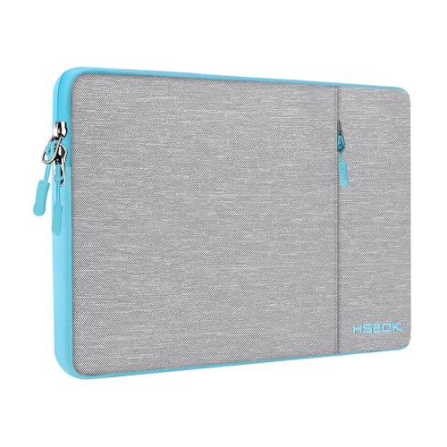 Hseok Laptop Case 13.3 14 inch Sleeve, Rainproof & Shockproof Carrying Case Compatible with MacBook Pro/Neo 14 M5/M4/M3/M2/M1,13.3 MacBook Air/Pro,XPS 14 and Most 13"-14" Notebook Tablet,Gray-Blue - color: Gray-Blue