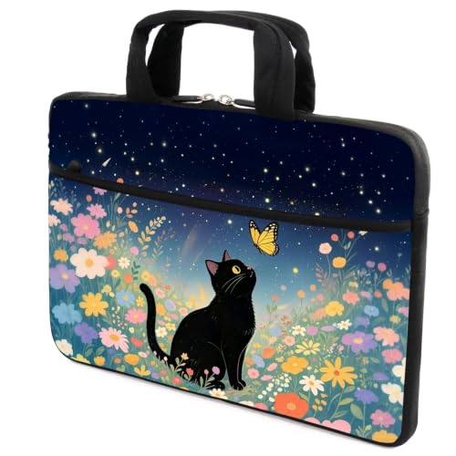 AMARY 12"/13.3 inches Laptop sleeve Chromebook Case PC Messenger Bag Tablet Case with Handle Accessory Pocket (AMR13-09) - color: Amr13-09