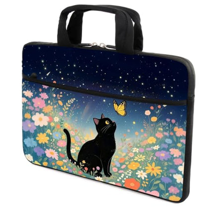 AMARY 12"/13.3 inches Laptop sleeve Chromebook Case PC Messenger Bag Tablet Case with Handle Accessory Pocket (AMR13-09) - color: Amr13-09