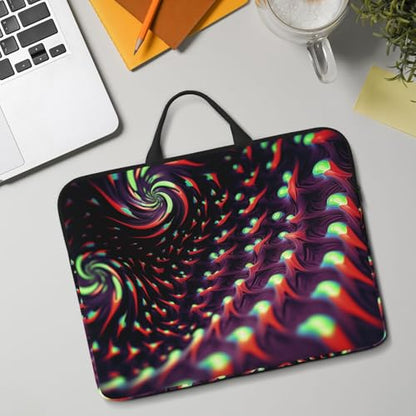 14 inch Laptop Sleeve with Handle Shockproof Laptop Bag Waterproof Computer Cover Bag Fantasy Sci-Fi Dizziness Briefcase