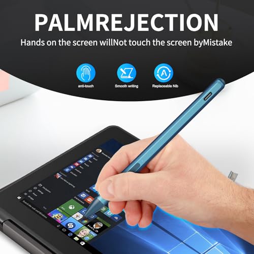 Stylus Pen for ASUS Transformer/Mini/ASUS Zenbook Flip/Pro/ASUS Vivobook Flip/Pro/Duo/ASUS Notebook, Rechargeable MPP 2.0 Tilt Active Pen with 4096 Pressure Sensitivity, Tpye-c Charge, Blue - color: Blue