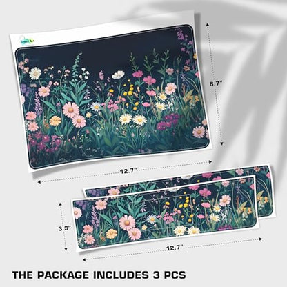 Laptop Skin Decal HP 14" - Botanical, Laptop Cover Sticker, No Cutting Required, No Bubble, Waterproof, Scratch Resistant - Including Wide Screen and Wrist Pad - size: 14 inch