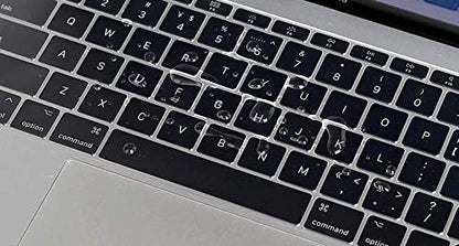 Se7enline for MacBook Air 13 Inch Keyboard Cover M1 2018-2024 A2337/A2179 | Silicone Waterproof Dustproof Durable Washable Laptop Accessories US Layout 2023 2022 2021 2020 2019 2018,Clear - color: Transparent/ Clear(TPU)