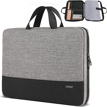 Ytonet 14 Inch Laptop Case, Water Resistant Laptop Sleeve Cover | Compatible with 14 inch MacBook Air, MacBook Pro, HP, Lenovo, Dell, Asus, Acer, and Chromebook Notebooks, Grey - color: Grey, size: 14 in