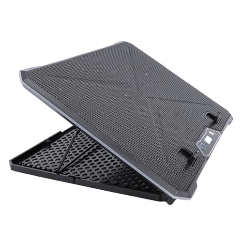 JTLB Gaming Laptop Cooling Pad 8 Levels Height Adjustable 2 USB Ports RGB Lights 12-19 Inch Laptop Cooler with 3C Adapter (14 Fans)