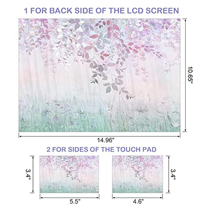 DINKY Laptop Skin Sticker Decal, 12" 13" 13.3" 14" 15" 15.4" 15.6 inch Laptop Universal Reusable Vinyl Skin Stickers Cover Art Decal Notebook PC Personalized Protector-Wildflowers - color: Wildflowers-01