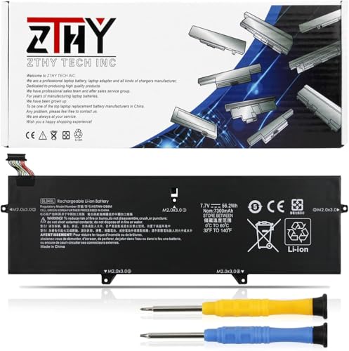56.2Wh BL04XL Laptop Battery Replacement for HP EliteBook X360 1040 G5 G6 | BL04056XL HSTNN-UB7N HSTNN-DB8M HSTNNUB7N L07041855 L07041-855 L07353-2C1 L07353-241 L07353-541 7.7V 7300mAh 4Cell - size: 11.54*3.7*0.2 inch BL04XL