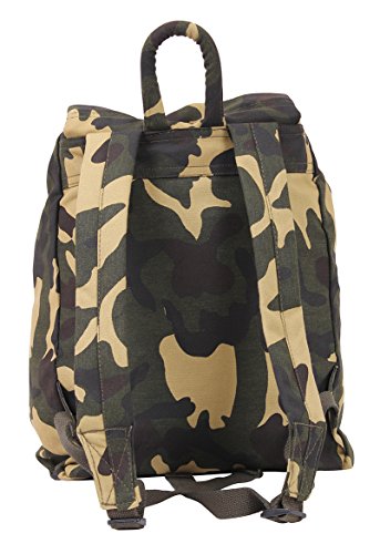 Rothco Canvas Daypack – Heavy-Duty Cotton Canvas Backpack for Hiking, Camping, Traveling, and Daily Use – 34L Capacity - color: Woodland Camo