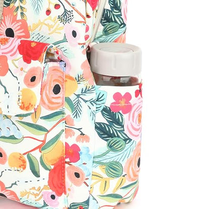 Laptop Briefcase, Water Repellent Multi-Functional Shoulder Messenger Case Bag For MacBook Pro 15 inch and 16 inch - Watercolor Flowers - color: Watercolor Flowers