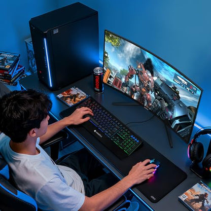KOORUI 32 inch Curved Gaming Monitor, QHD 170Hz, 1ms 1500R Display | 2560×1440 Monitor, Adaptive Sync, 90% DCI-P3, HDMI×2 and DP, VESA, FPS & Console Gaming, Immersive Gaming, Home Entertainment - size: 32inch 170Hz/QHD/Curved