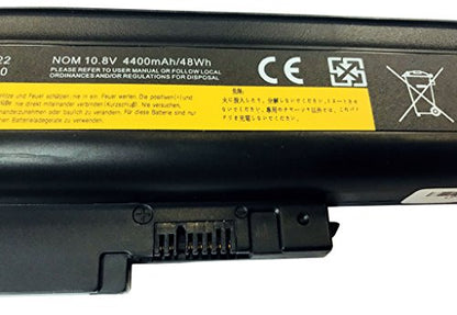 GHU New Battery 48 WH Replacement for 41+ 40Y6799 40Y6797 Compatible with Lenovo ThinkPad R60 R60e T60 T60p Z60 Z60m Z61 Z61p T500 W500 42T4619 42T4620 92P1133 40Y6795 92P1133 R500 SL300 SL400 SL500