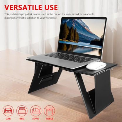 Portable Laptop Stand Foldable Laptop Desk for Bed and Couch, Adjustable Holder with Anti-Slip Design, Lightweight and Durable for Students & Professionals