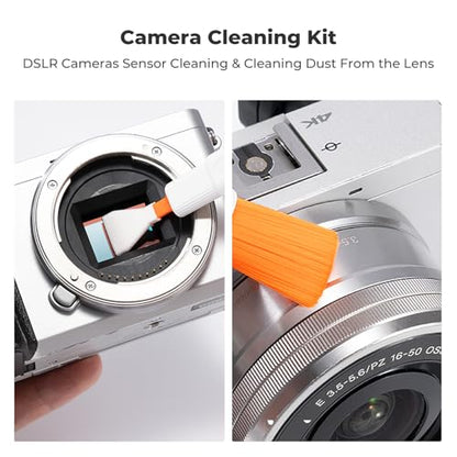 K&F CONCEPT 25-in-1 Electronic Cleaning Kit for Keyboard Laptop Cleaner | Multi-Function Electronic Cleaner,2 Keycap Pullers,Vacuum Sealed Microfiber Cloth,Multi-Device,for Photographers,MM02