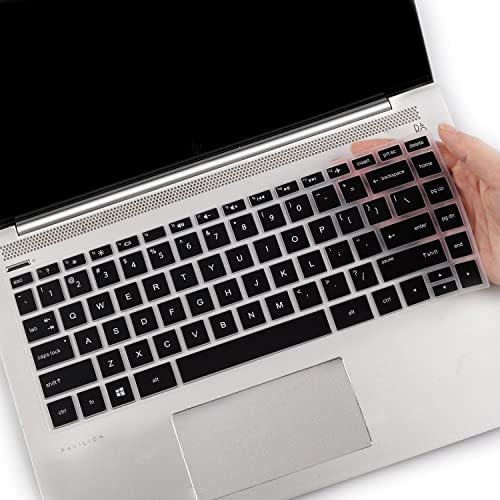Keyboard Cover for HP Laptop 14/HP Pavilion 14-dq 14-cf/fq, HP 14 Ultrabook, HP 14-dq0052dx 14-dq0703dx 14-dq2089wm 14-dq0760dx 14-dq0032dx 14-dq0004dx 14-dq0762dx 14-dq0761dx 14-dq0054dx 14-dq1043dx - color: Black