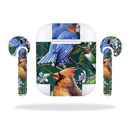 MightySkins Skin Compatible with Apple AirPods 2 (2019) - Backyard Gathering | Protective, Durable, and Unique Vinyl Decal wrap Cover | Easy to Apply, Remove, and Change Styles | Made in The USA - color: Backyard Gathering