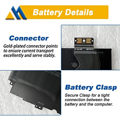 52TWH Laptop Battery Compatible with Dell XPS 13 7390 2-in-1 Series Notebook P103G P103G001 P103G002 MM6M8 0MM6M8 XX3T7 0XX3T7 7.6V 6375mAh 4Cell