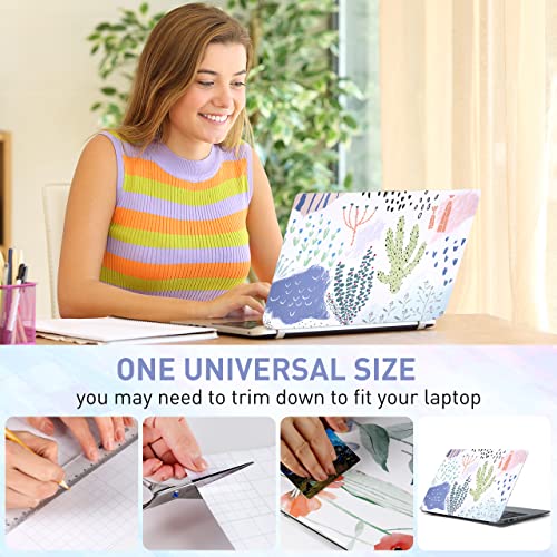 12.1 13 13.3 14 15.4 15.6 Inch Laptop Skin Decal, Laptop Skins Stickers Decals for Notebook PC, Universal Reusable Vinyl Laptop Cover Sticker, Waterproof Art Deal Protector I Cute Cactus Plants - color: Cute Cactus Plants