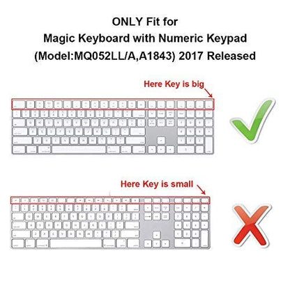 HRH Cartoon Animal World Silicone Keyboard Cover Keypad Skin for Magic Keyboard with Numeric Keypad A1843 MQ052LL/A Released in 2017/2018 (US Layout) - color: Z-Cartoon animal world