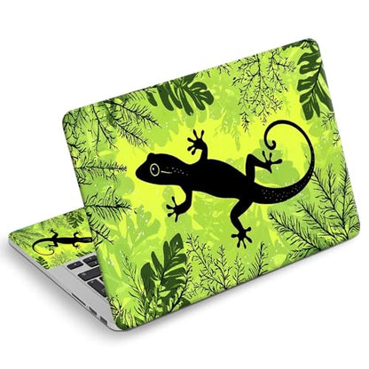 Universal Laptop Skin Sticker Decal, Compatible with MacBook HP Dell Lenovo 12"-15.6", Reusable Vinyl Notebook Cover 3PCS Set, High-Recognition Film-Tropical Gecko Lizard - color: Tropical Gecko Lizard