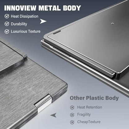 InnoView 18.5" Dual Portable Monitor 100Hz 2K 2560x1600P 100% sRGB Foldable & Stackable Design with 315° Screen Adjustment | DP/USB-C/HDMI, Second Monitor for Laptop, Mac, Windows - size: 18.5 inch