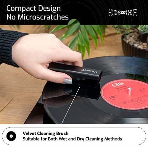 9-in-1 Vinyl Record Cleaning Kit – Anti-Static Cleaner, Carbon Fiber & Velvet Brushes, Stylus Gel, Microfiber Cloth, Mitts & Label Protector for LP Care