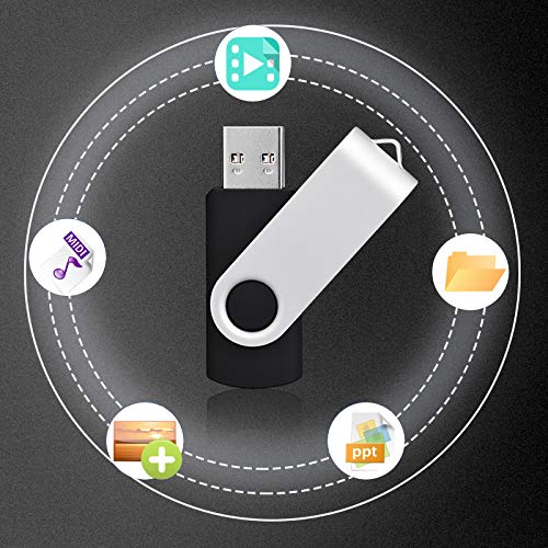 KEXIN 10 Pack 32GB Flash Drive USB Drive Memory Stick Thumb Drive Bulk | USB Drive Swivel USB 2.0 Jump Drive Data Storage - size: USB 2.0-32G, style: 10 Pack