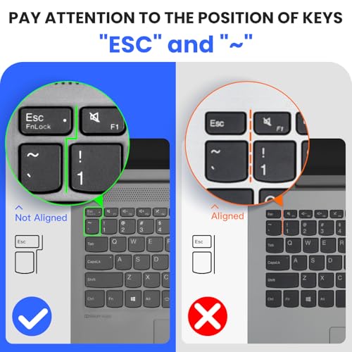 CaseBuy Keyboard Cover for 2026 2025 Lenovo IdeaPad 1/IdeaPad 1i 15.6" 15IGL7 15ADA07 15IAU7 15ALC7 15IJL7, Lenovo V15 G4(2024), V15 G3, V15 G2, Lenovo IdeaPad Slim 3 3i 5 5i Protector-Ombre Pink - color: Ombre Pink