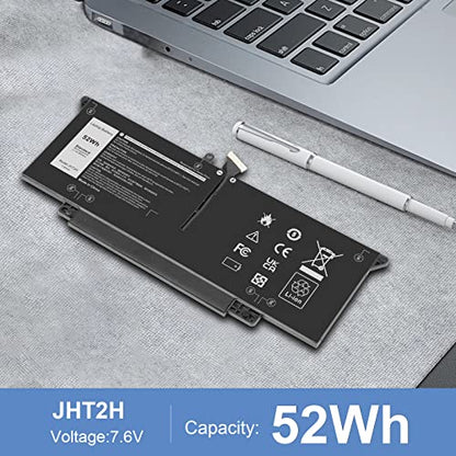 JHT2H Laptop Battery for Dell Latitude 7310 7410 Latitude 7410 Chromebook Enterprise Series P33S P34 S4V5X2 YY3GJ 2561J Y7HR3 35J09 HRGYV 0HRG WY9MP XMV7T 09YYF 7CXN6 T3JWC K36KR X825P XMT81 XMV7T - size: 10.43*3.9*0.24inch