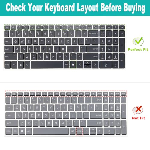 Keyboard Cover for HP OmniBook 7 16-az 16-ay Series 16-az0097nr 16-ay0087nr 16",OmniBook 7 17-dc Series 17-dc0097nr 17.3'' (Not Fit Omnibook X 17-dd 17t-dd Series) US Layout Keyboard-Colorful