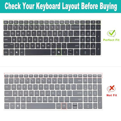 Keyboard Cover for HP OmniBook 7 16-az 16-ay Series 16-az0097nr 16-ay0087nr 16",OmniBook 7 17-dc Series 17-dc0097nr 17.3'' (Not Fit Omnibook X 17-dd 17t-dd Series) US Layout Keyboard-Colorful