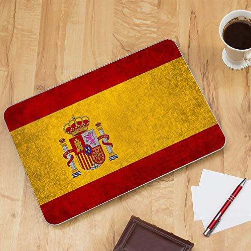 Flags | Custom Fit Made to Order Laptop Notebook Skin Vinyl Sticker Cover Decal Fits 13.3" 14" 15.6" 16" HP Lenovo Apple Mac Dell Compaq Acer Flag Spain Grunge Distressed Country - color: Style 19