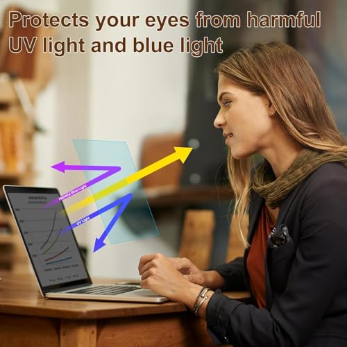 2pc 13.3-inch Laptop Screen Blue Light Film | Compatible with HP/Dell/Sony/Asus/Samsung/Lenovo/Acer/MSI/LG/Razer - color: Without Camera Cover, size: 13.3-inch（16:9）
