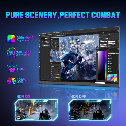 SANSUI Gaming Monitor, 24.5" 300hz 240hz FHD 1080P 1ms FPS PC Monitor Gaming, HDR, FreeSync, DisplayPort x2 HDMI x2, Fast IPS, 120% sRGB, Audio Jack, VESA Support, Desktop Compatible(ES-G25X1 PRO) - size: 24.5 Inch